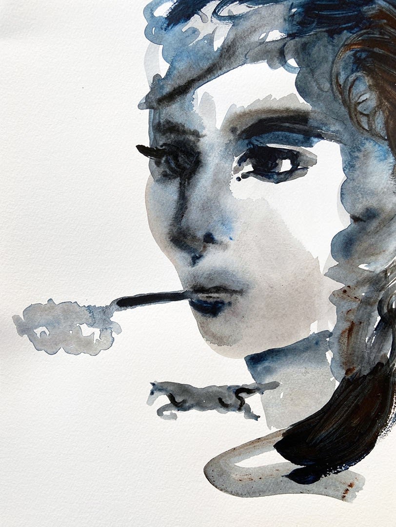 Suzy Spence, Blue Smoker, 2021