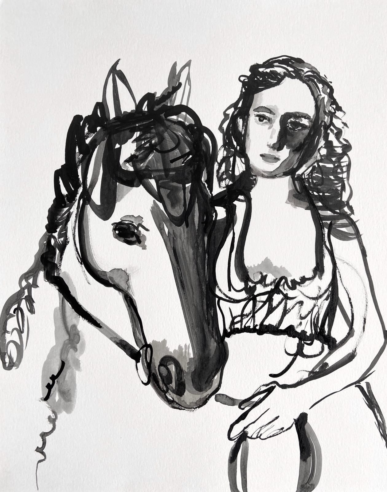 Suzy Spence, Horse and Rider, 2020
