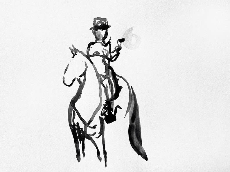 Suzy Spence, Cigar Smoker, 2019