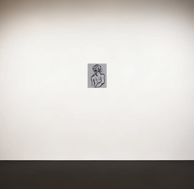 Maitha Abdalla Body Studies , 2022 Charcoal on paper 50 x 30 cm 19 3/4 x 11 3/4 in