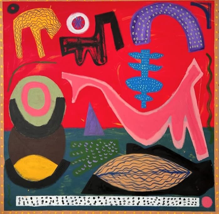 Nasser Almulhim cycle of dreams, 2025 Acrylic on canvas 160 x 160 cm 63 x 63 in