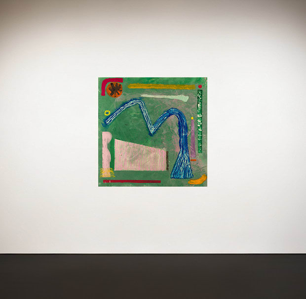 Nasser Almulhim “ Breath “, 2023 Acrylic on canvas 167 x 157 cm 65 3/4 x 61 3/4 in (ITALY)