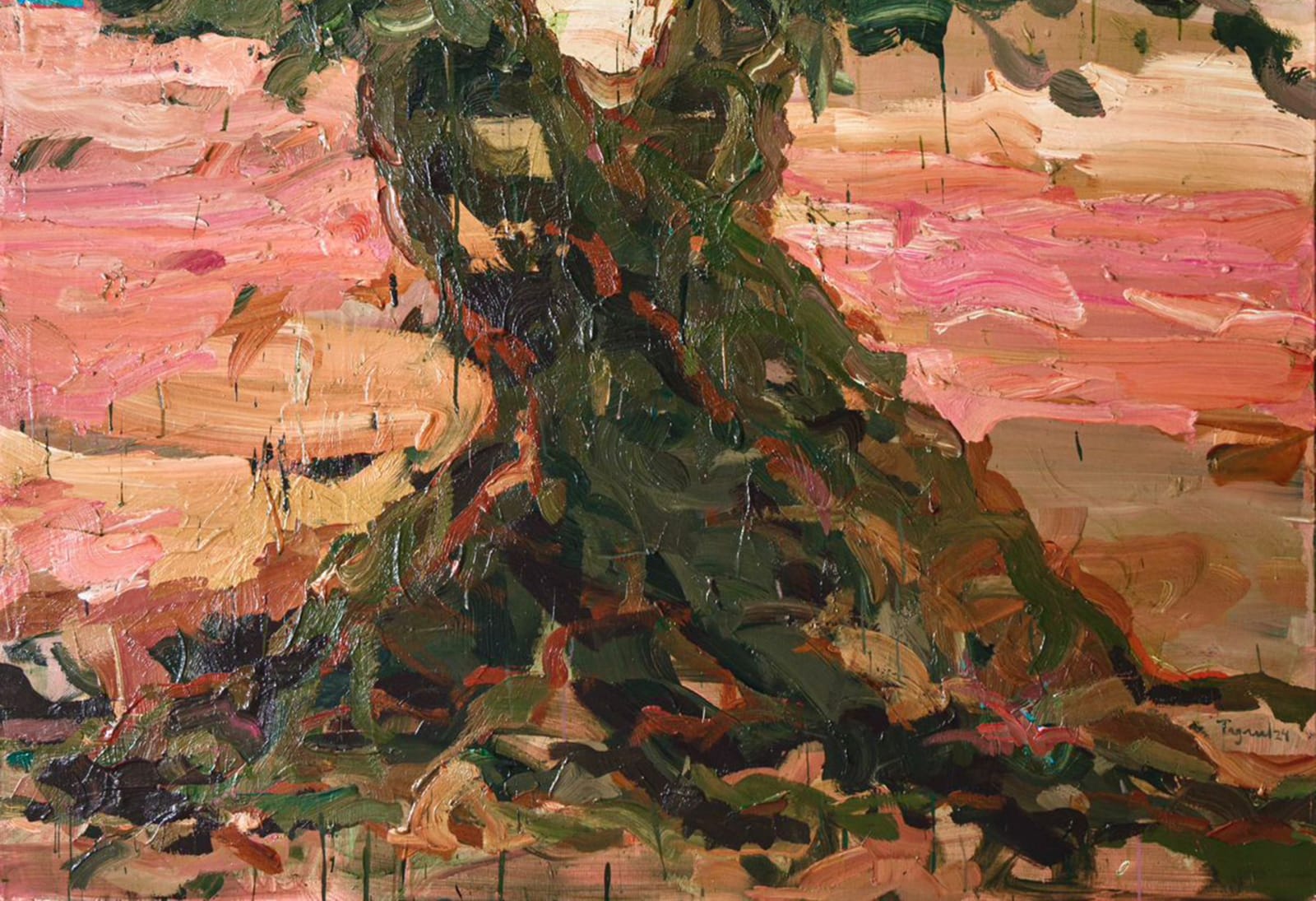 Tagreed Darghouth, "The Tree Within; A Palestinian Olive Tree" series, 2024