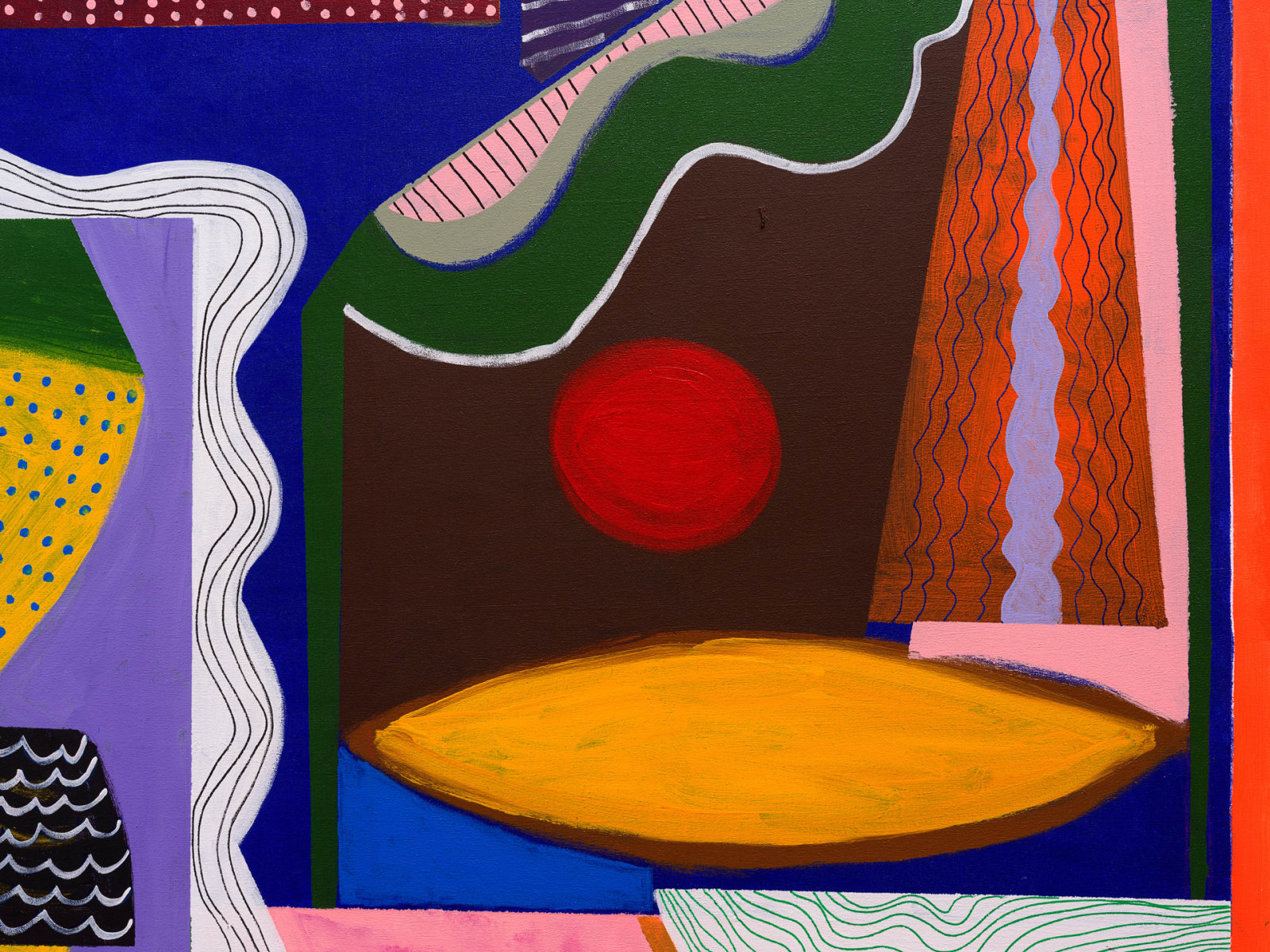 Nasser Almulhim Between the sea and the sun, 2025 Acrylic on canvas 200 x 190 cm 78 3/4 x 74 3/4 in