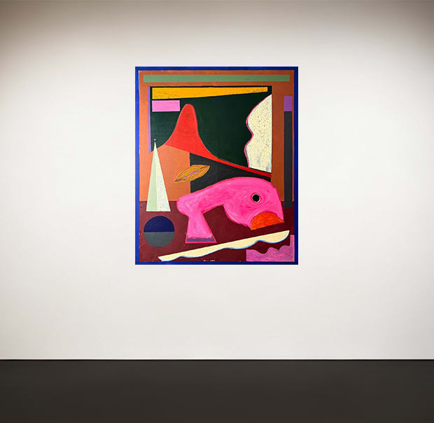 Nasser Almulhim Balance of Oddities, 2025 Acrylic on canvas 220 x 180 cm 86 5/8 x 70 7/8 in