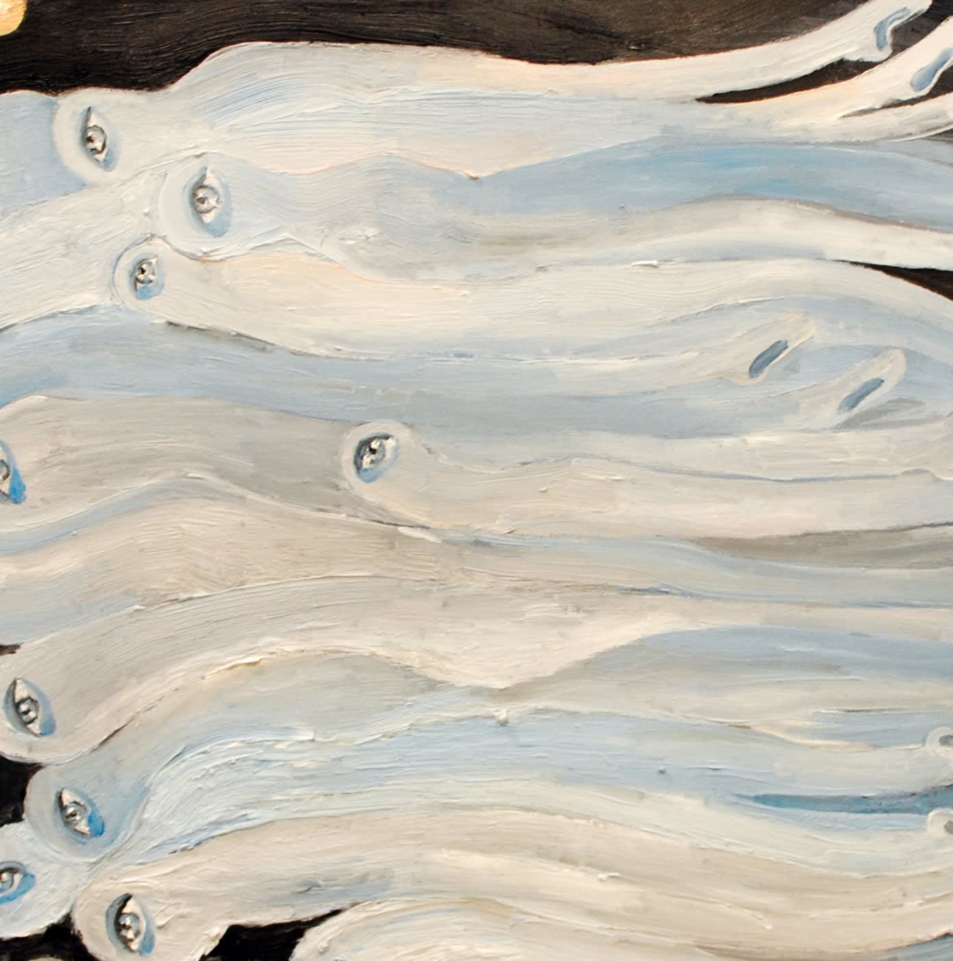 Alymamah Rashed My Remembrance Is Held In My 7th Sky (I Find Your Love Rising With Me), 2025 Oil on canvas 80 x 80 cm 31 1/2 x 31 1/2 in (ITALY)