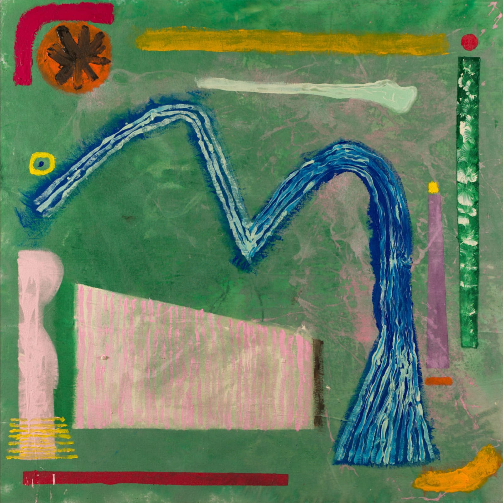 Nasser Almulhim “ Breath “, 2023 Acrylic on canvas 167 x 157 cm 65 3/4 x 61 3/4 in (ITALY)