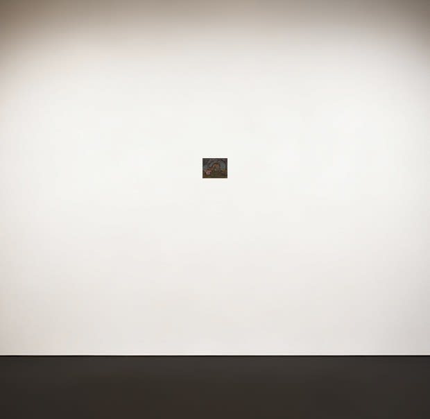 Maitha Abdalla Pleasure of The Pathless Woods III, 2024 Oil on wood 20 x 20 cm 7 7/8 x 7 7/8 in (ITALY)
