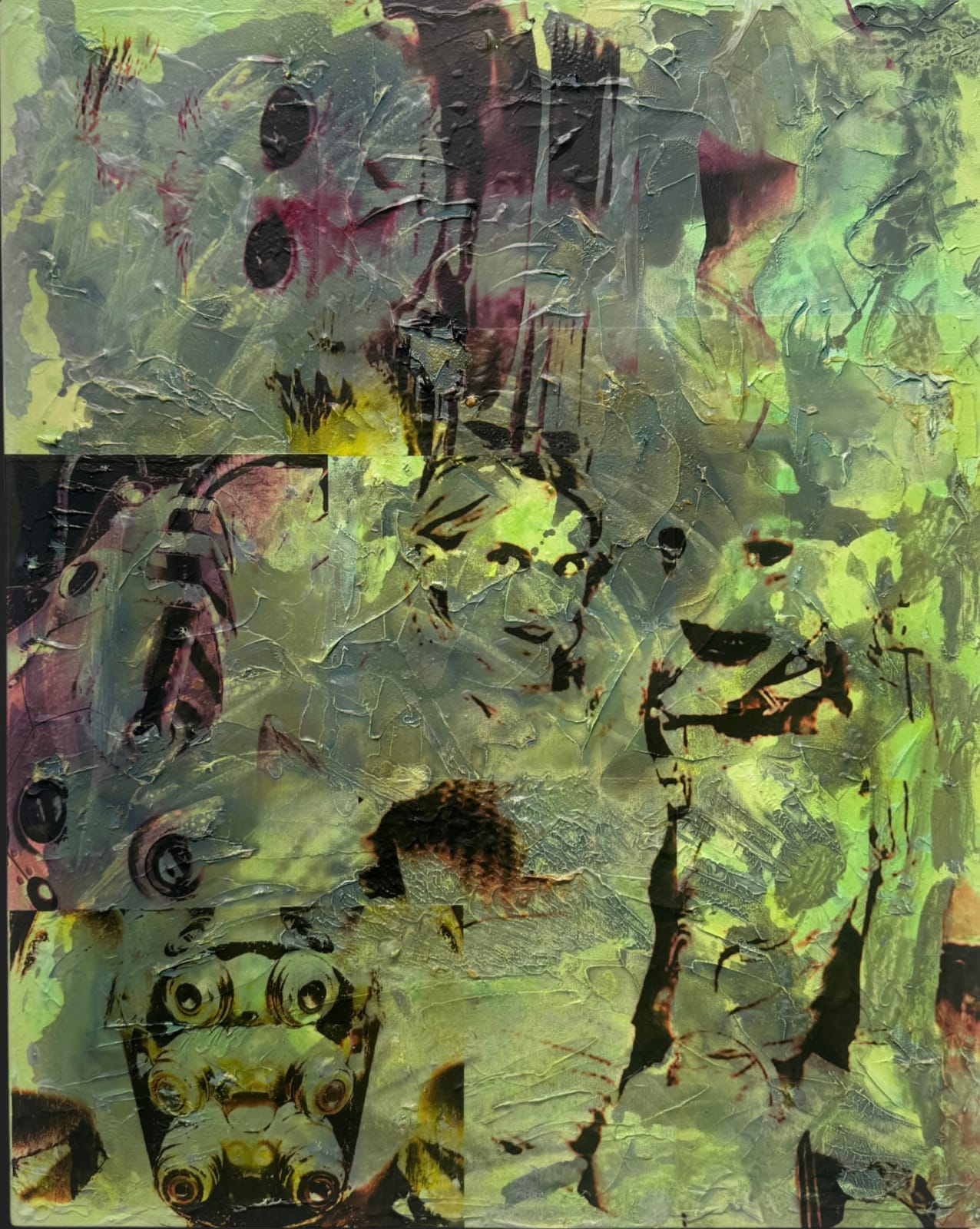 Talal Al Najjar Bimbo Alien, 2025 Acrylic, polymer, vinyl on canvas 76 x 61 cm