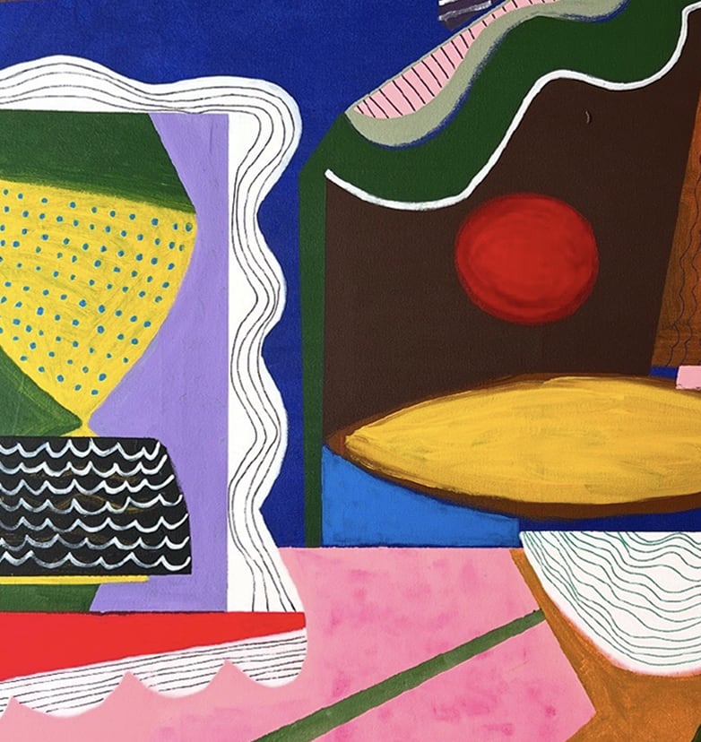 Nasser Almulhim Between the sea and the sun, 2025 Acrylic on canvas 200 x 190 cm 78 3/4 x 74 3/4 in