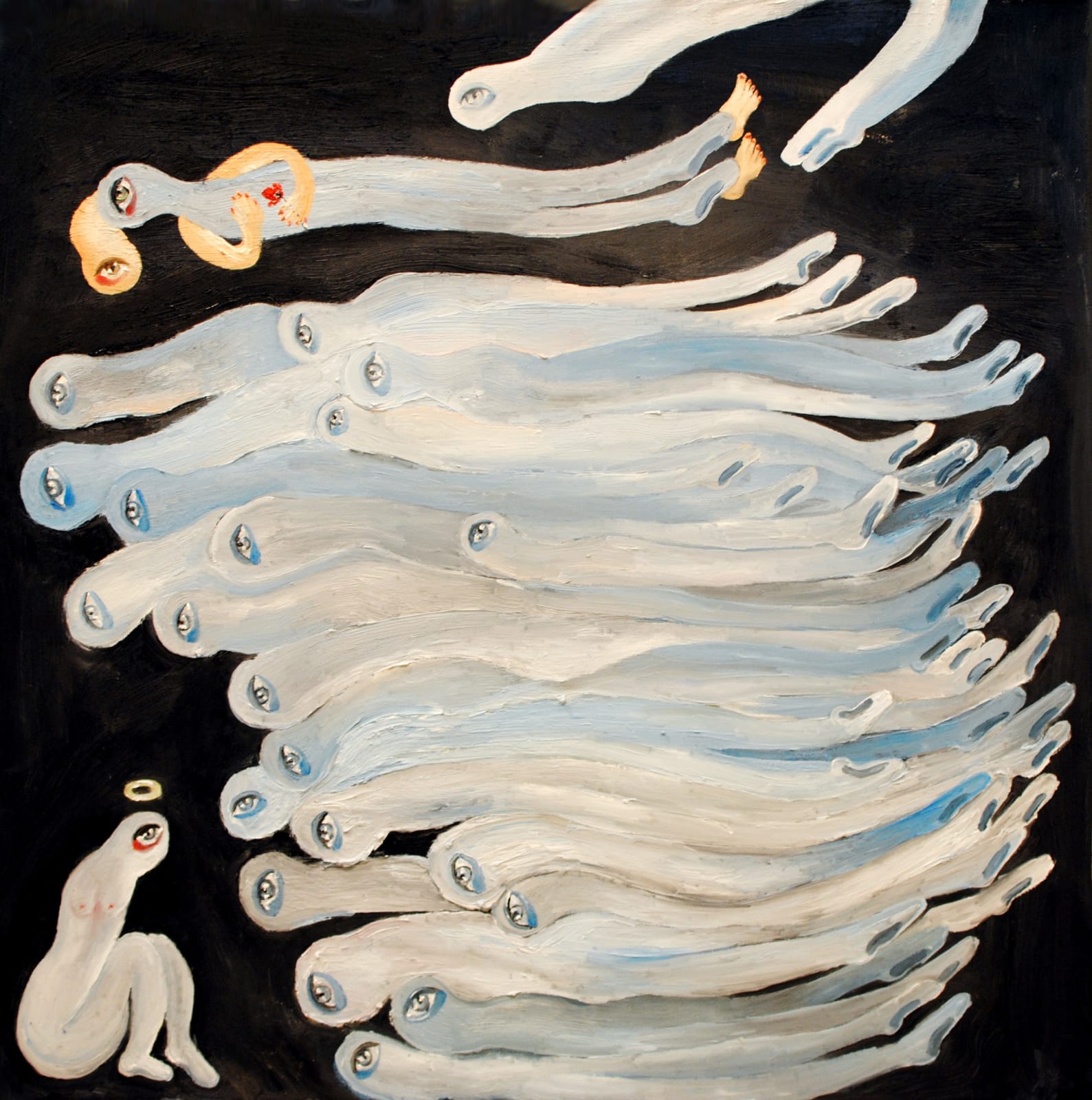 Alymamah Rashed My Remembrance Is Held In My 7th Sky (I Find Your Love Rising With Me), 2025 Oil on canvas 80 x 80 cm 31 1/2 x 31 1/2 in (ITALY)