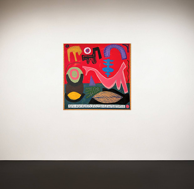 Nasser Almulhim cycle of dreams, 2025 Acrylic on canvas 160 x 160 cm 63 x 63 in