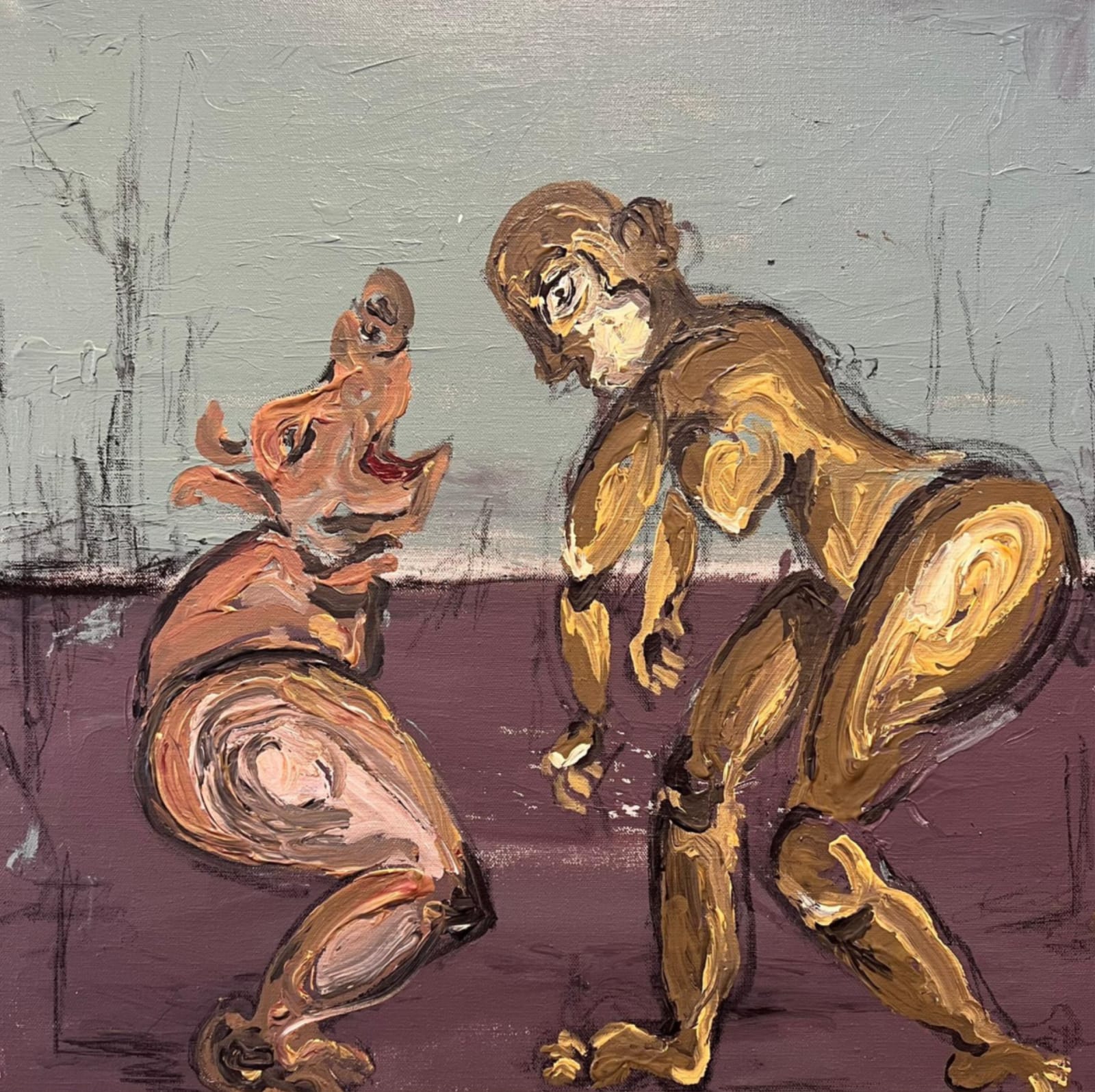 Maitha Abdalla No More Excuses , 2022 Acrylic on Canvas 50 x 50 cm 19 3/4 x 19 3/4 in (ITALY)