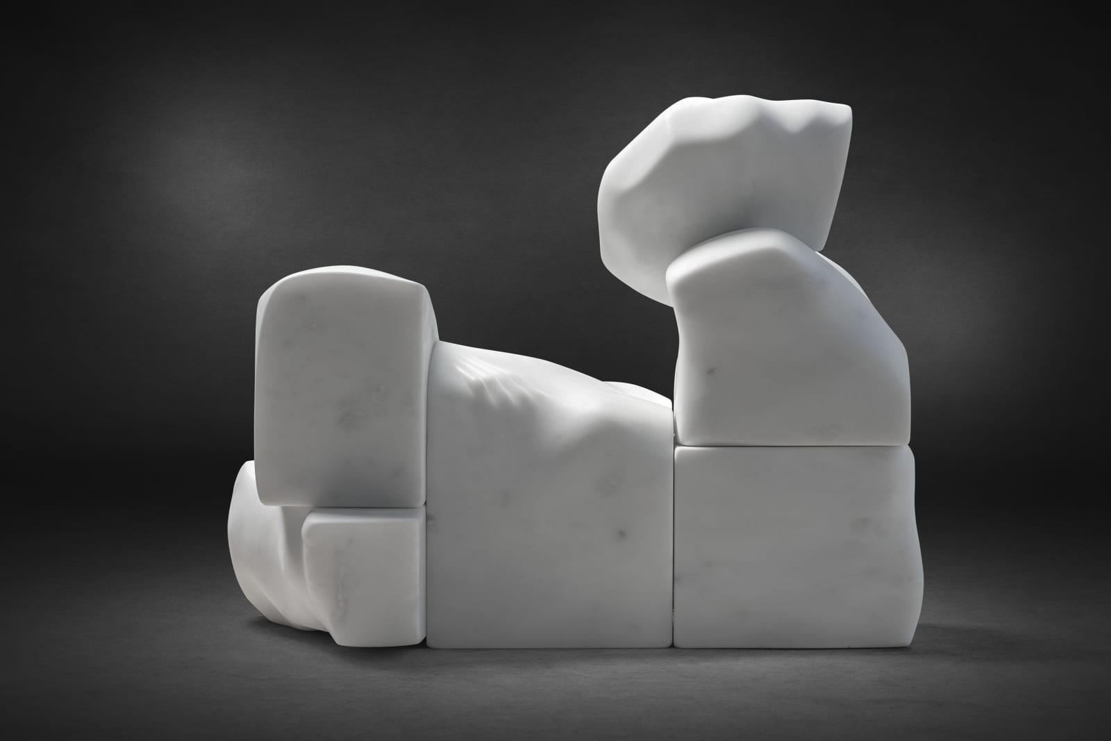 Khaled Zaki, Lying with left leg crossed, 2023