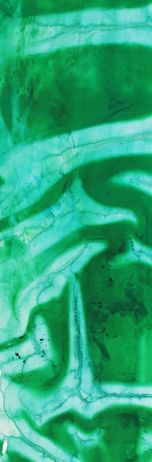 Alymamah Rashed Green Stems Hold The Fields of You and I (What is eternity without you?) #2, 2024 Watercolor and dry pastel on paper 90 x 260 cm 35 3/8 x 102 3/8 in (C01009)
