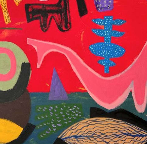 Nasser Almulhim cycle of dreams, 2025 Acrylic on canvas 160 x 160 cm 63 x 63 in