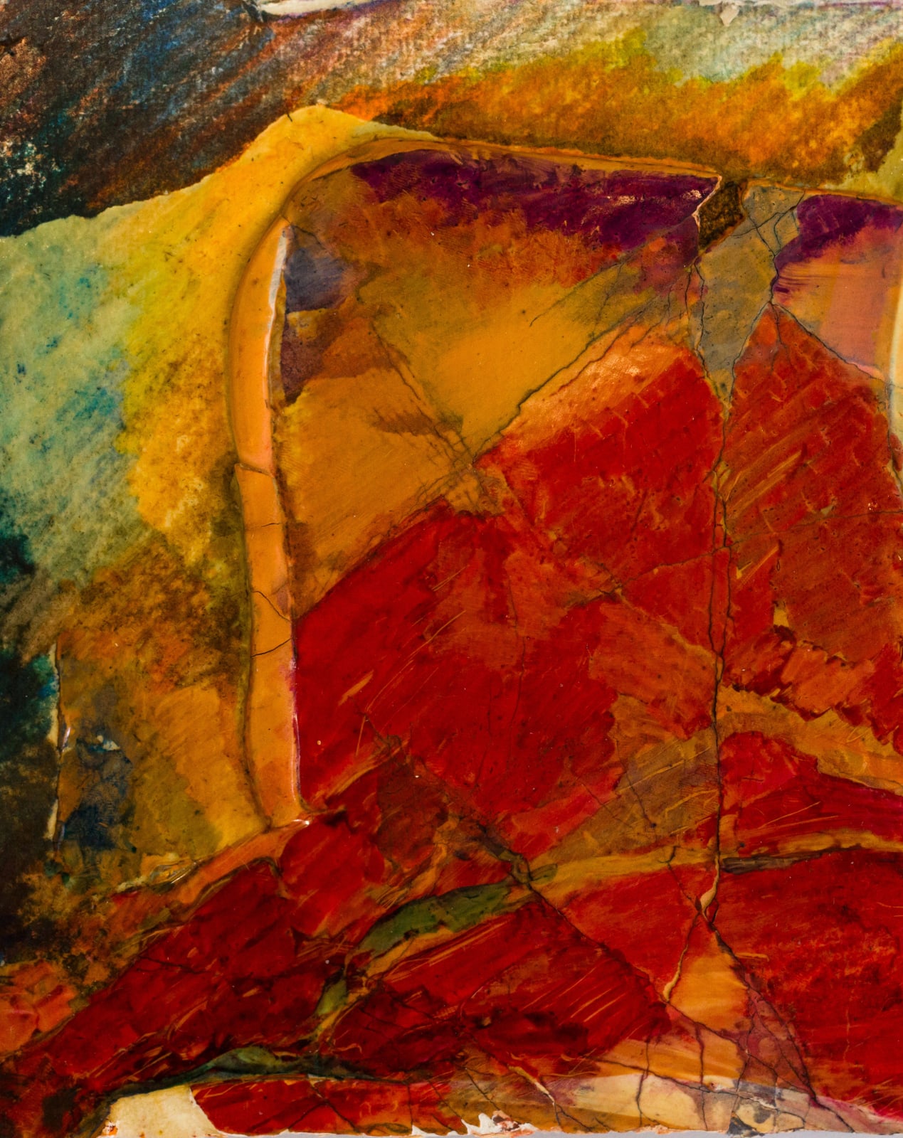 Chafa Ghaddar, Wildfire series #6, 2024