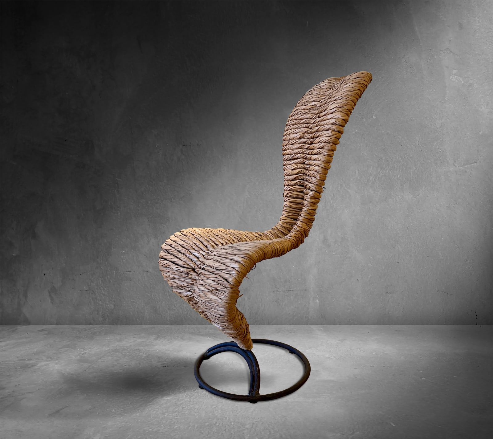 Tom Dixon, S Chair, rafia, 1987