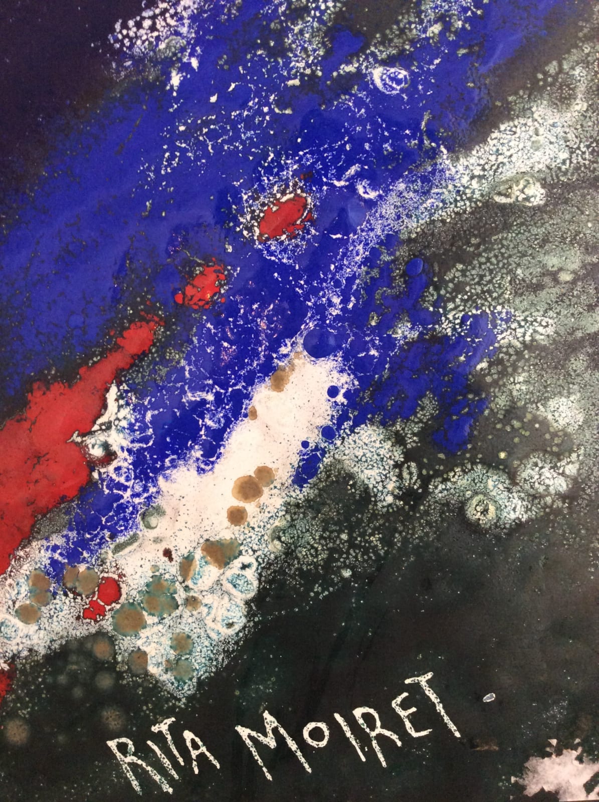 Rita Moiret, Abstract Splash Panel, 1960's