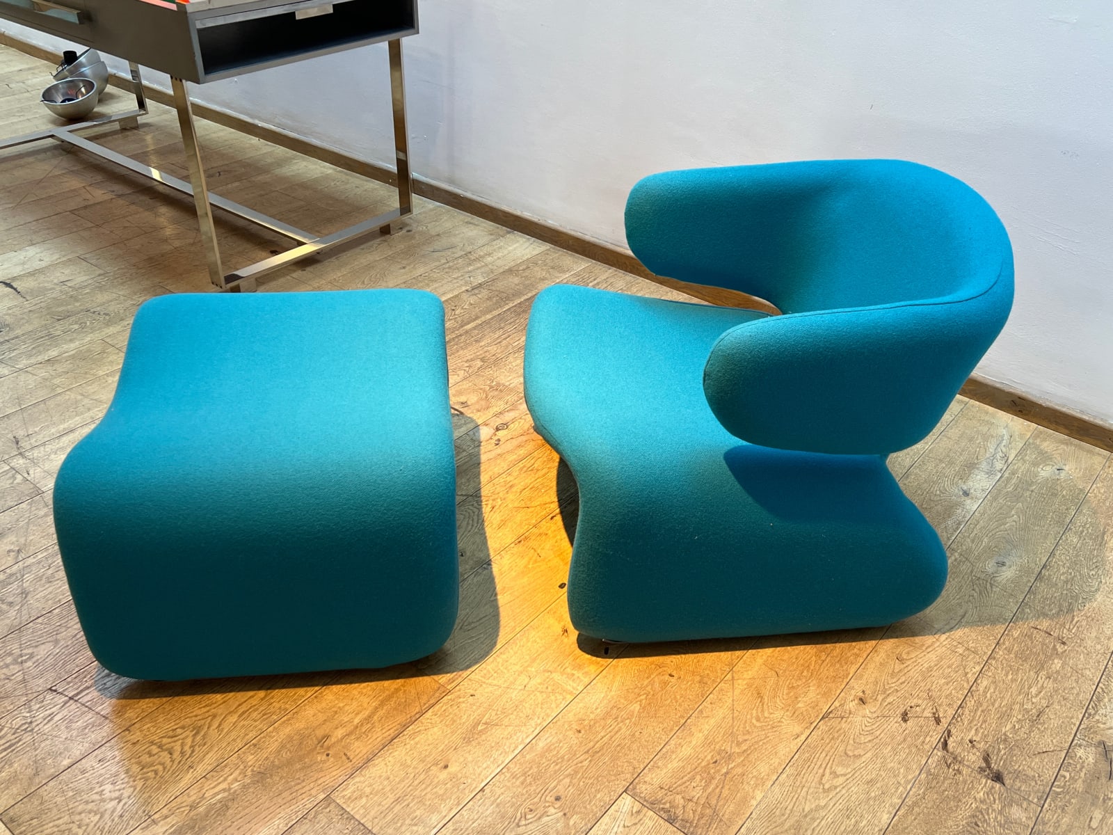 Olivier Mourgue, 'Djinn' Lounge Chair and Ottoman, c. 1965