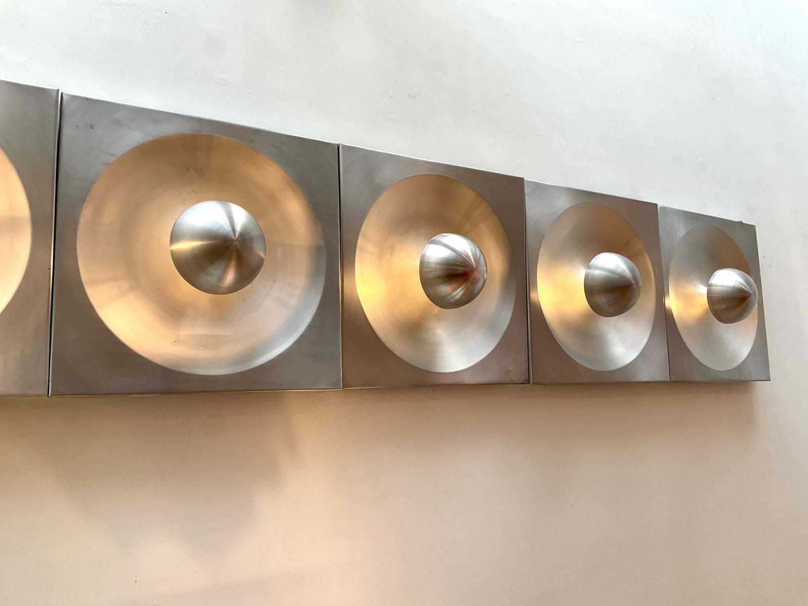 Verner Panton, Set of 6 Wall Lights, 1970's