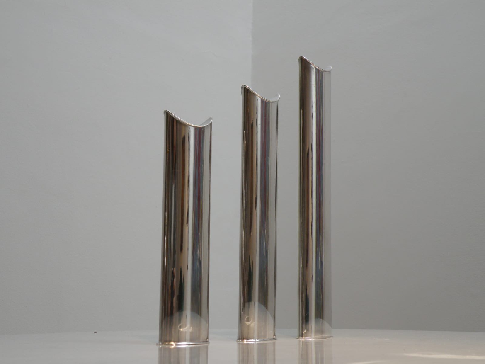 Lino Sabattini, Set of 3 'Giselle' Vases, 1960's