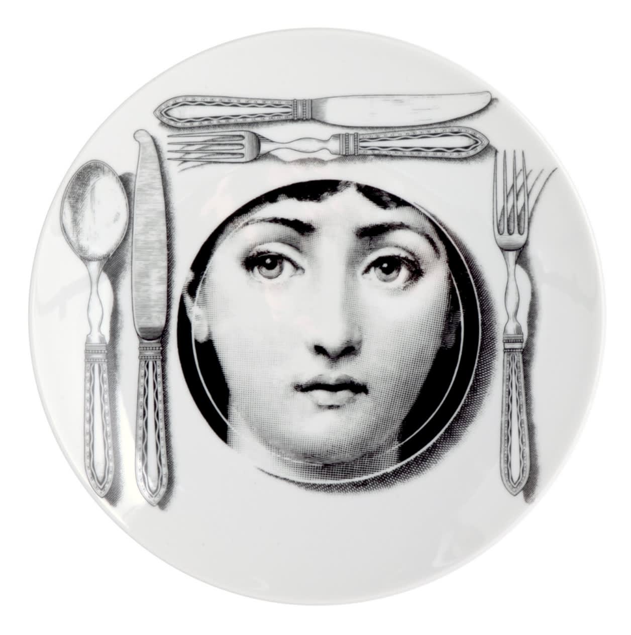 Fornasetti, Plate no. 203 From the Themes & Variations serie, Contemporary production