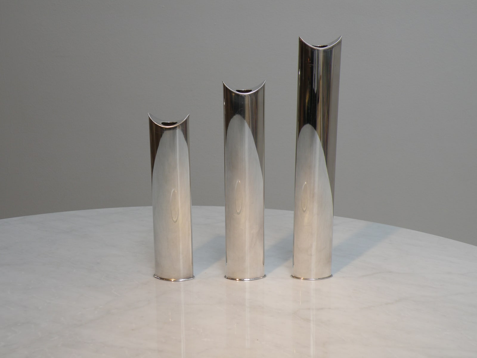 Lino Sabattini, Set of 3 'Giselle' Vases, 1960's