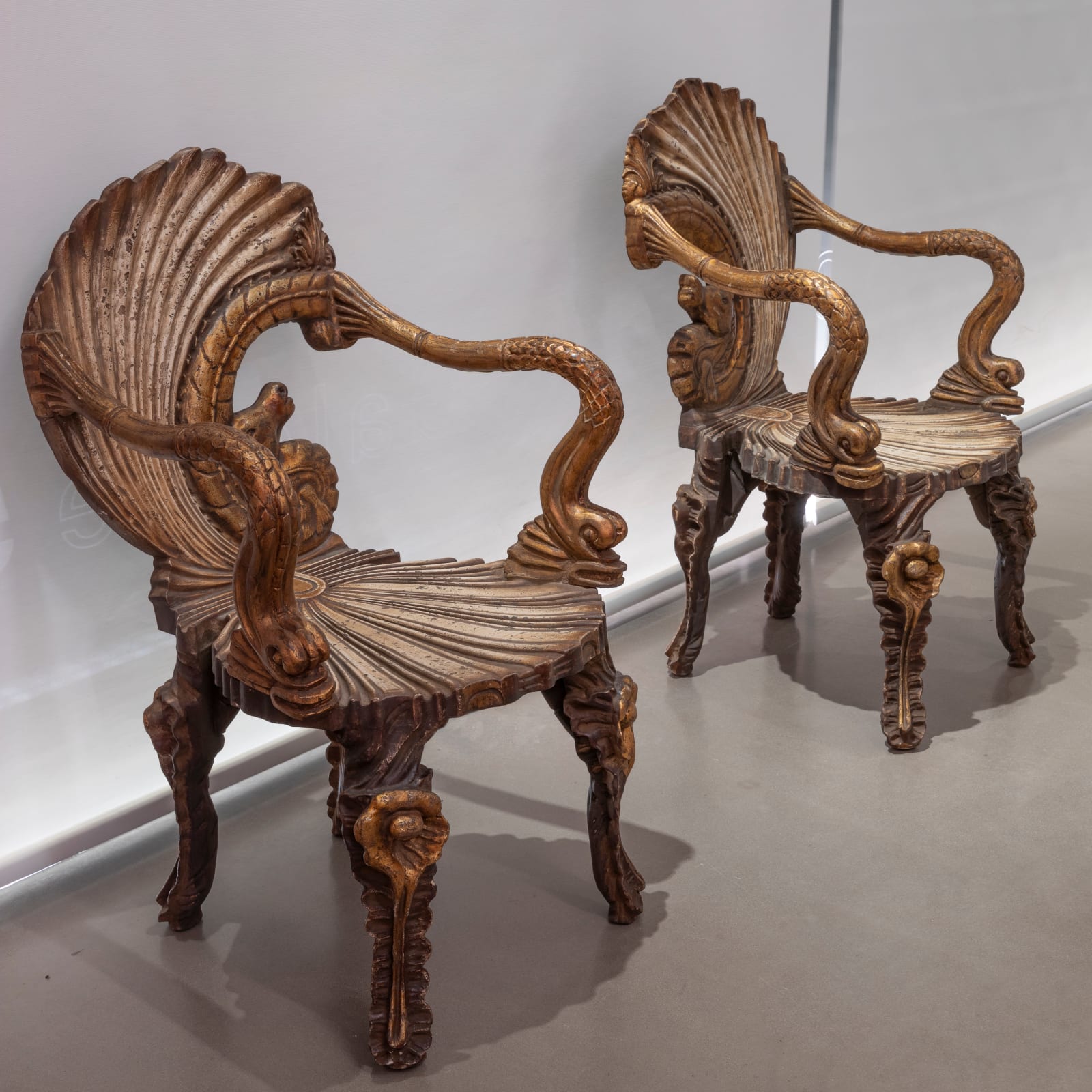 Pair of 'Grotto' Armchairs, Mid 20th Century