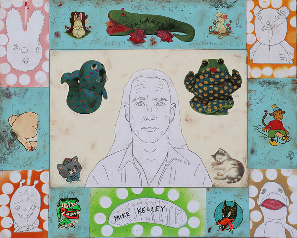 painting of Mike Kelley