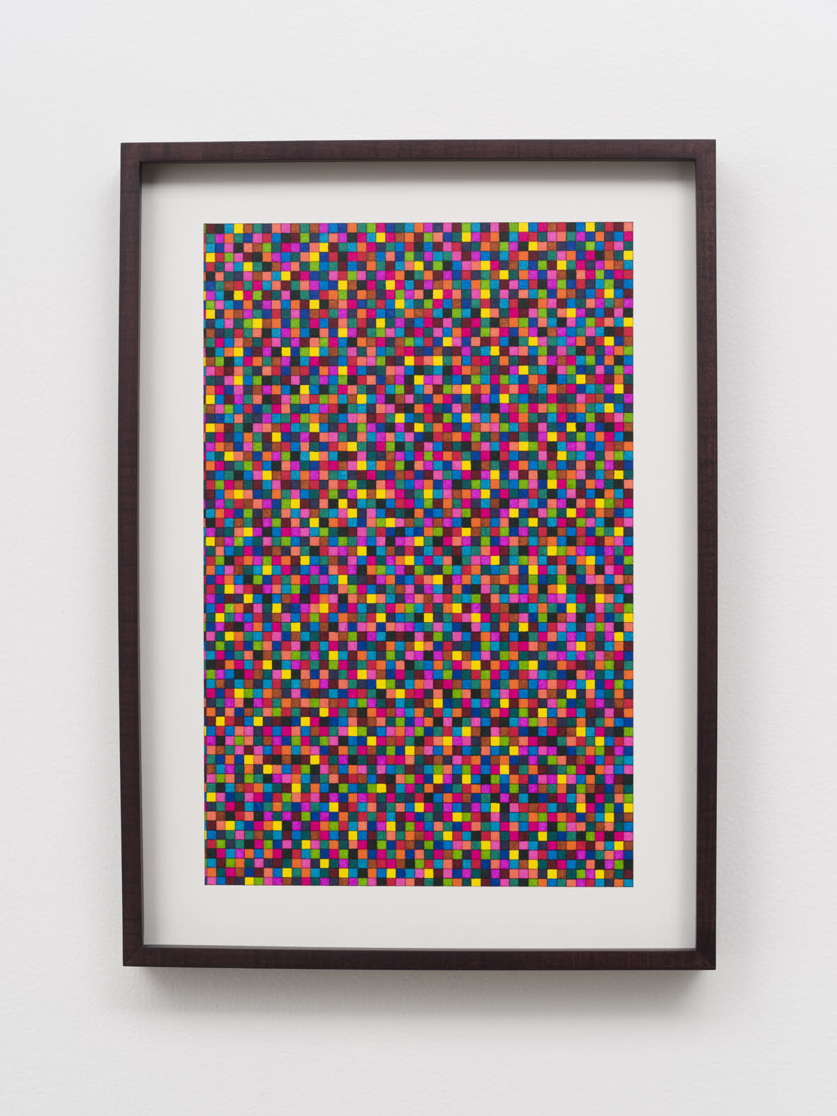 Liu Shiyuan color marker pen on paper in frame