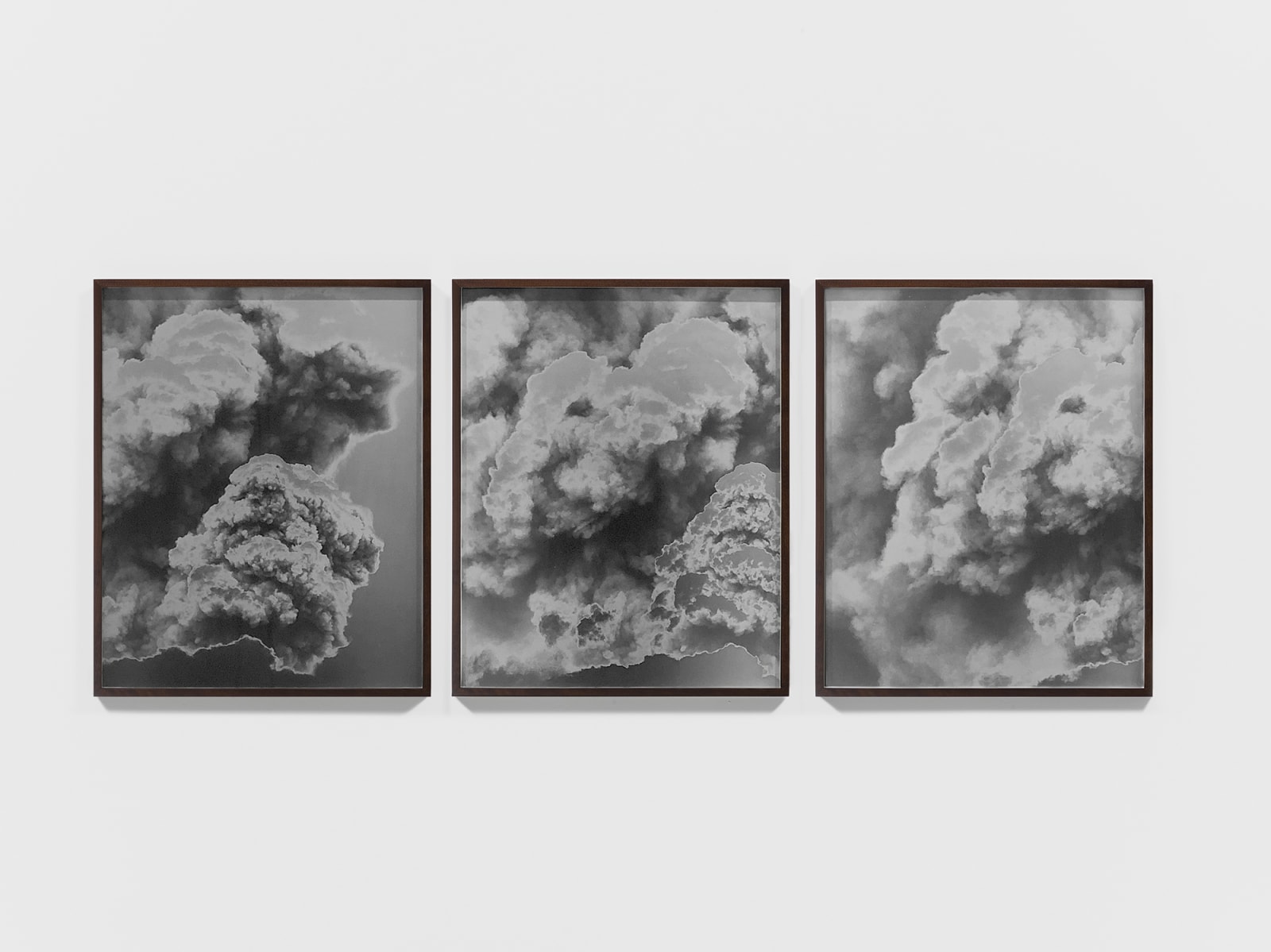 CGI Volcano: An enormous eruption fills the screen with plumes of smoke 2017/2018 (Triptych Version I)