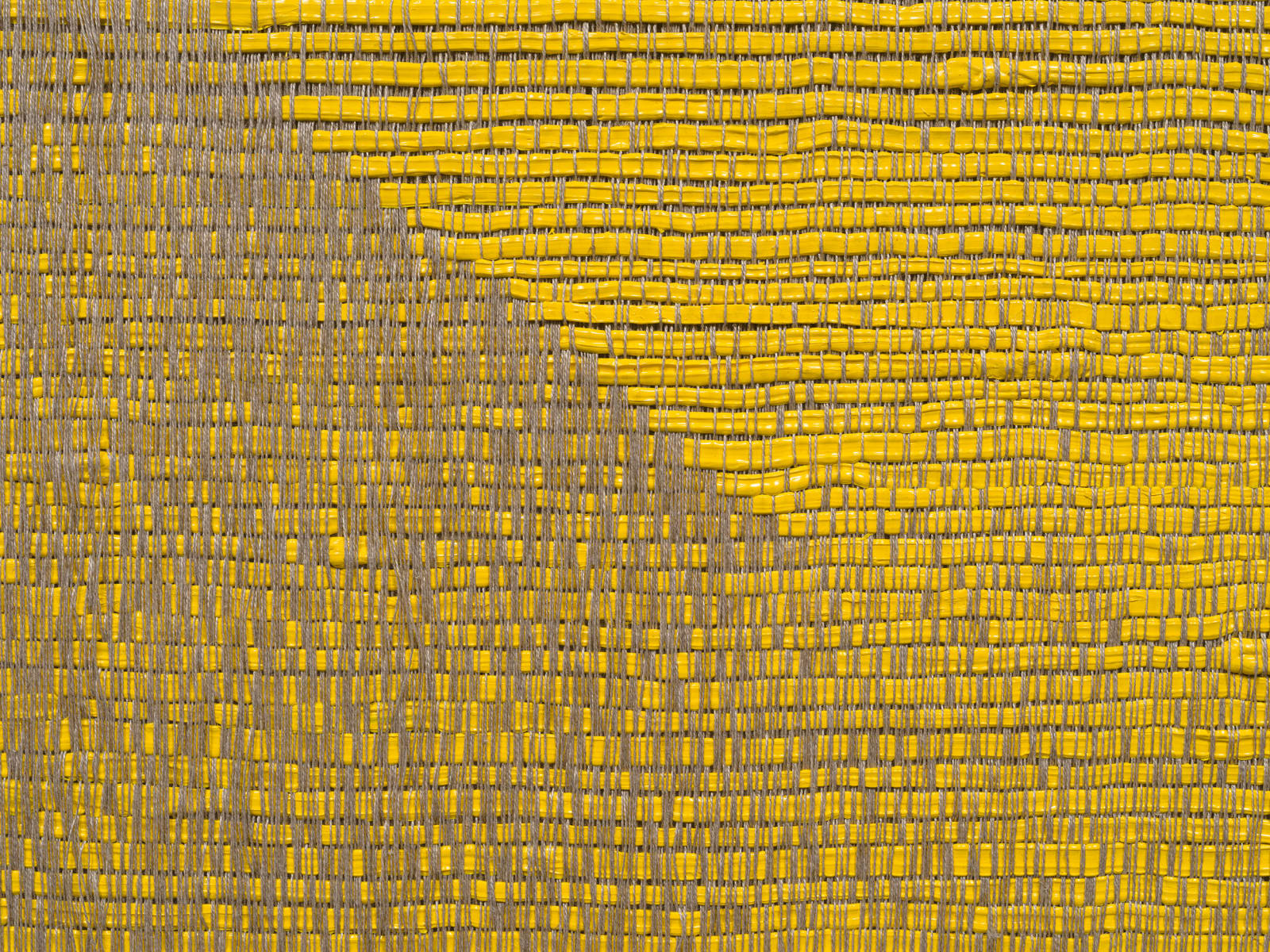 Image of Woven Angle Gradient as Weft, Cadmium Yellow Medium (135°).
