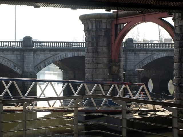 under bridge sound installation in glasgow