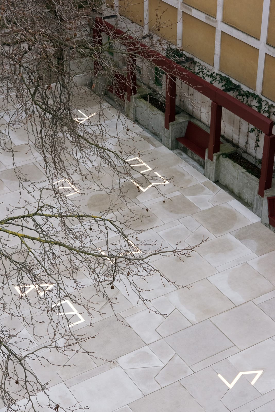 image of ground installation by Martin Boyce