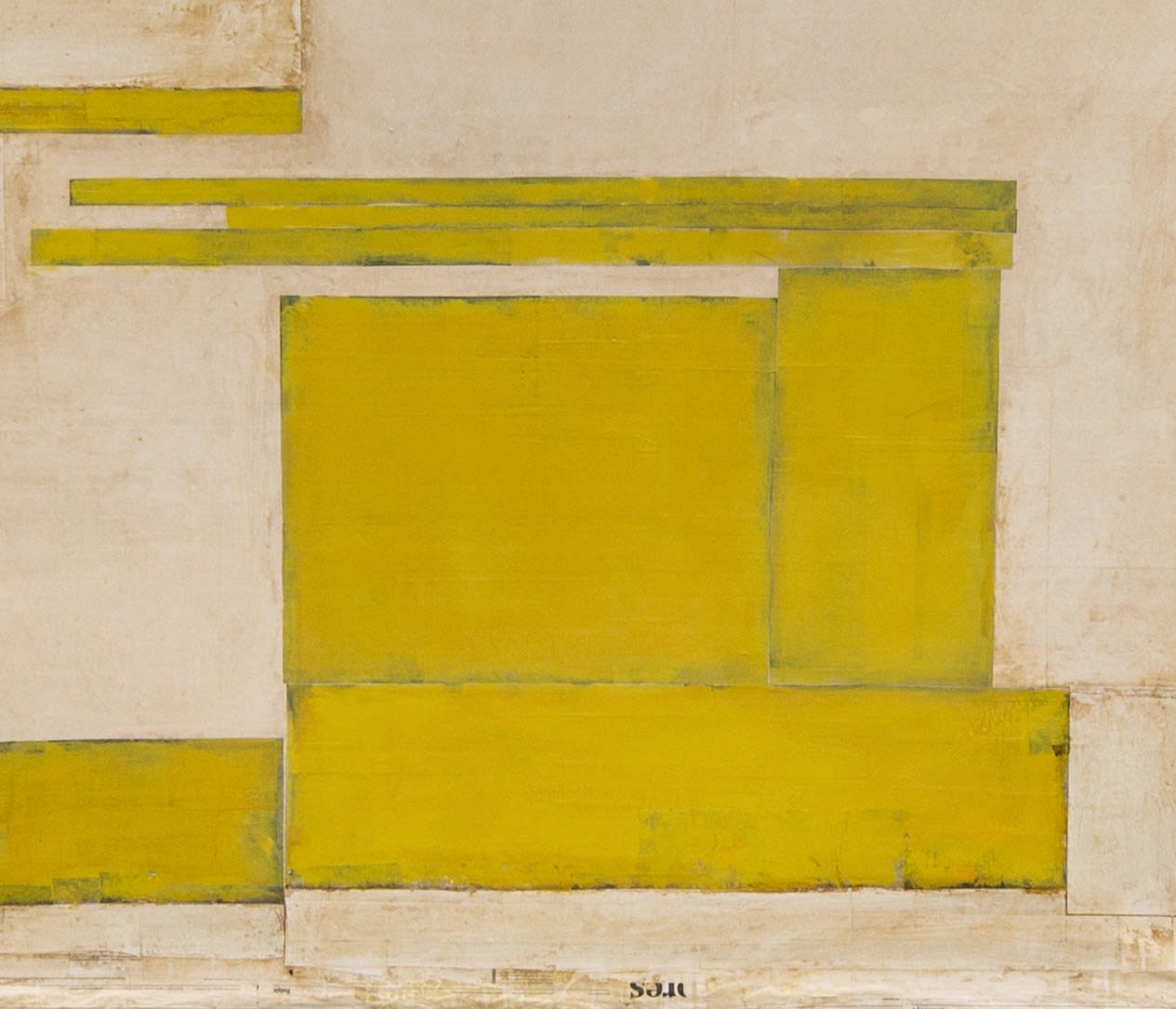 Image of Composition with Yellow (Composition with all Existing Words)