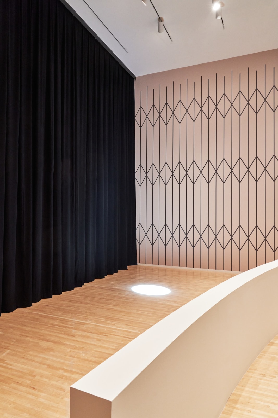 Installation view of light performance