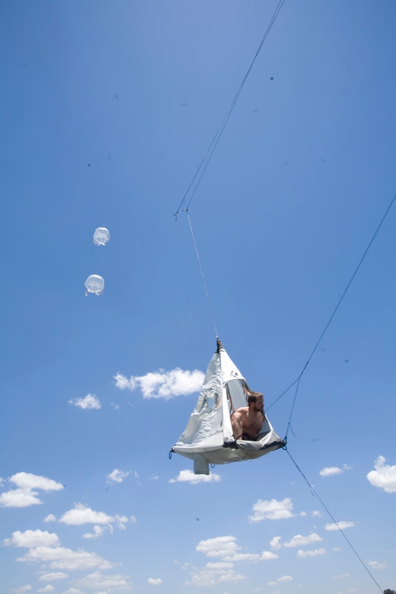 Saraceno photos of modules in the sky