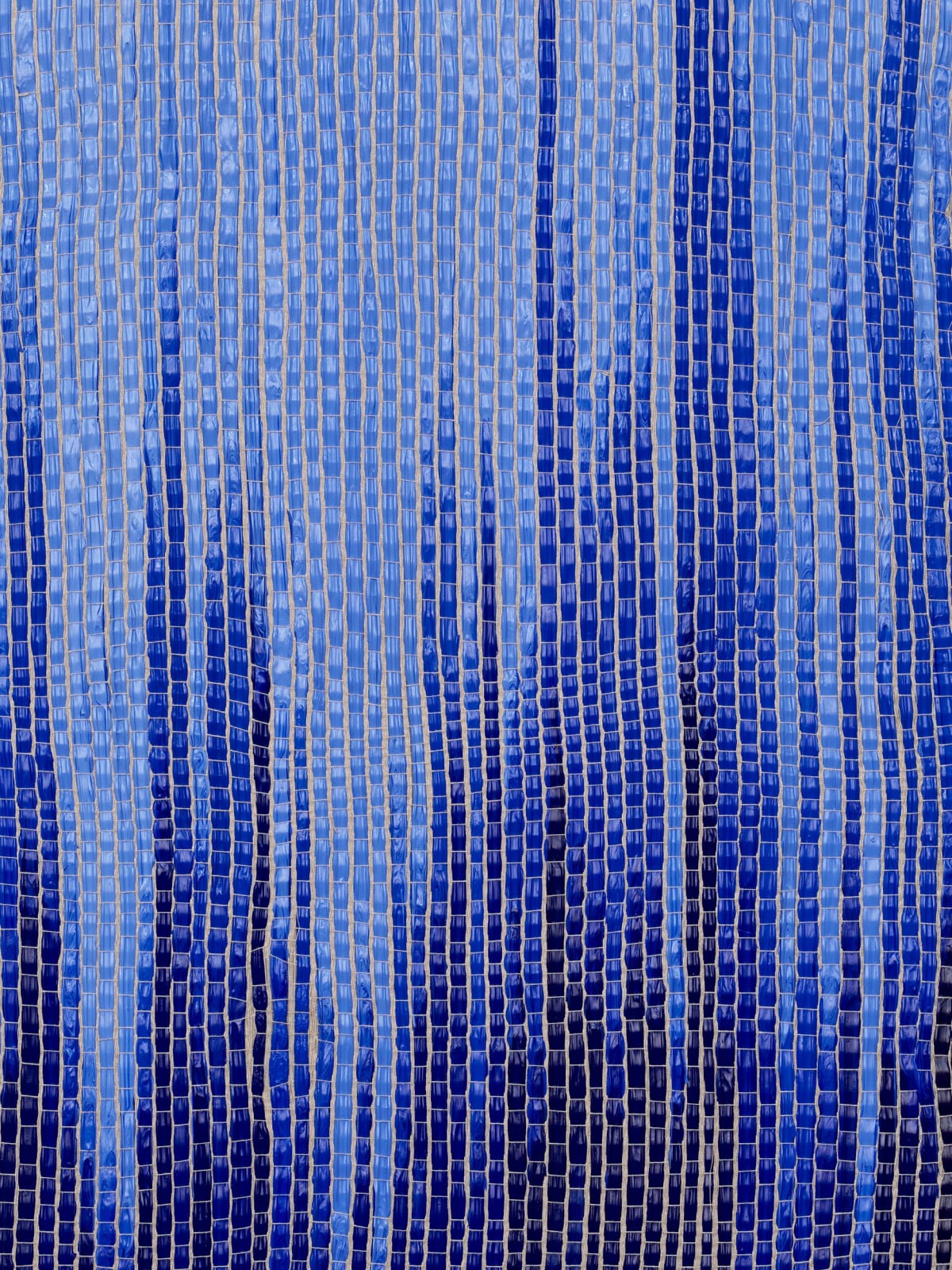 Image of Woven Paint as Warp (Blue Values)