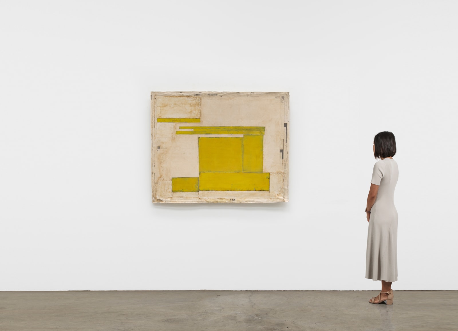 Image of Composition with Yellow (Composition with all Existing Words)
