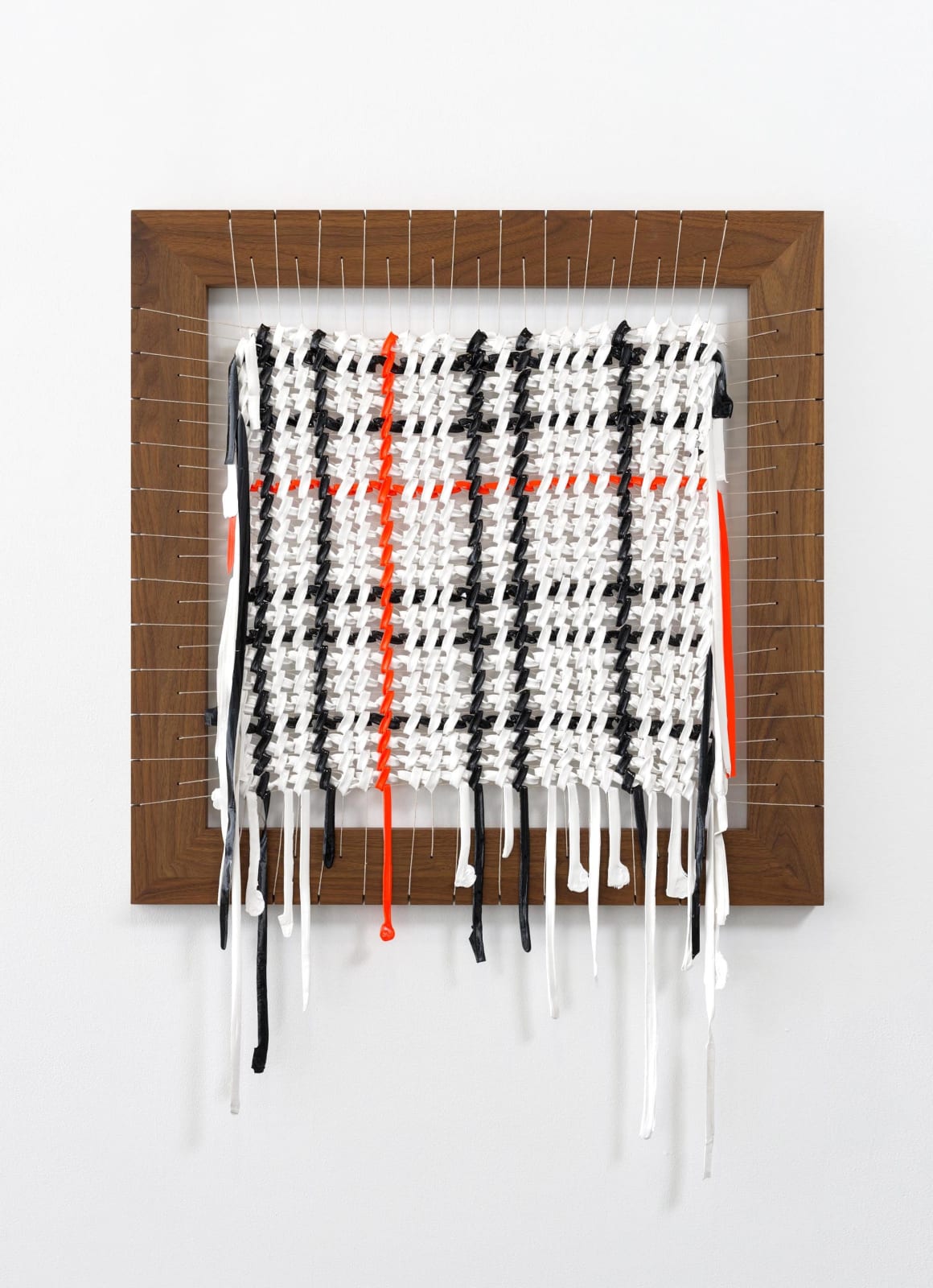 Image of Core Memory, Plaid (Black, White, and Fluorescent Orange) .