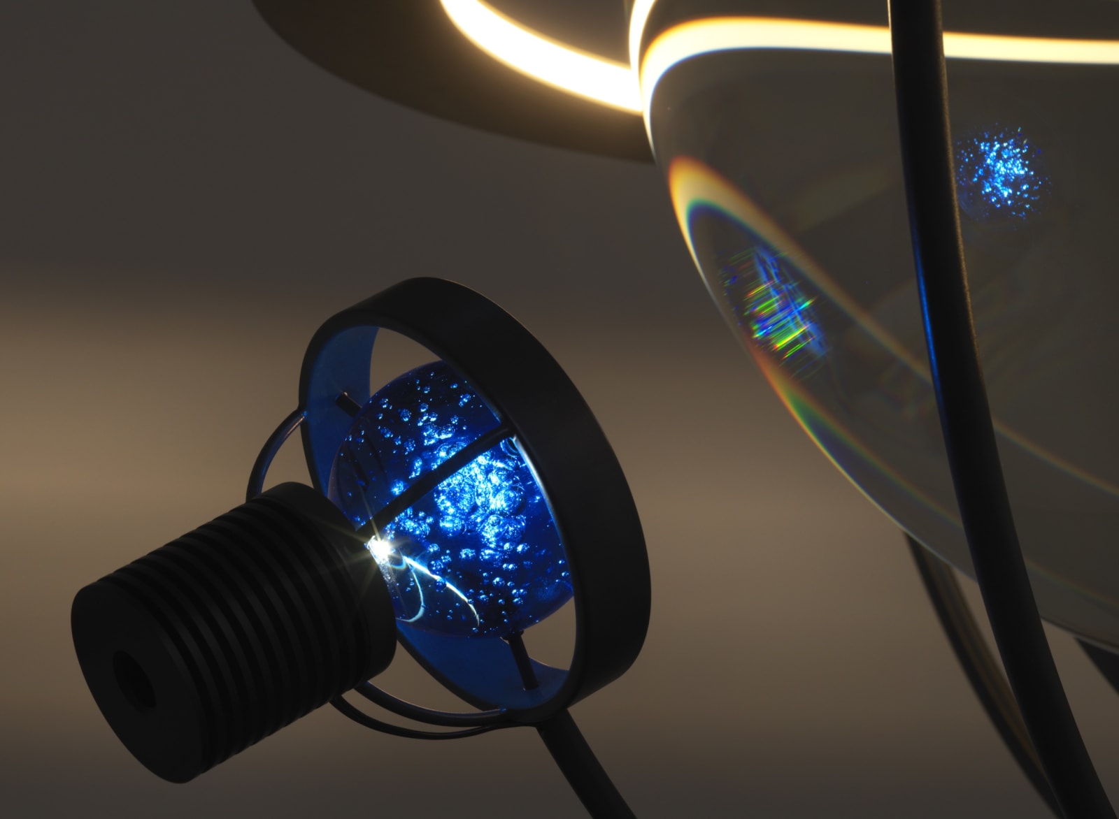 Olafur eliasson tripod with crystal spheres