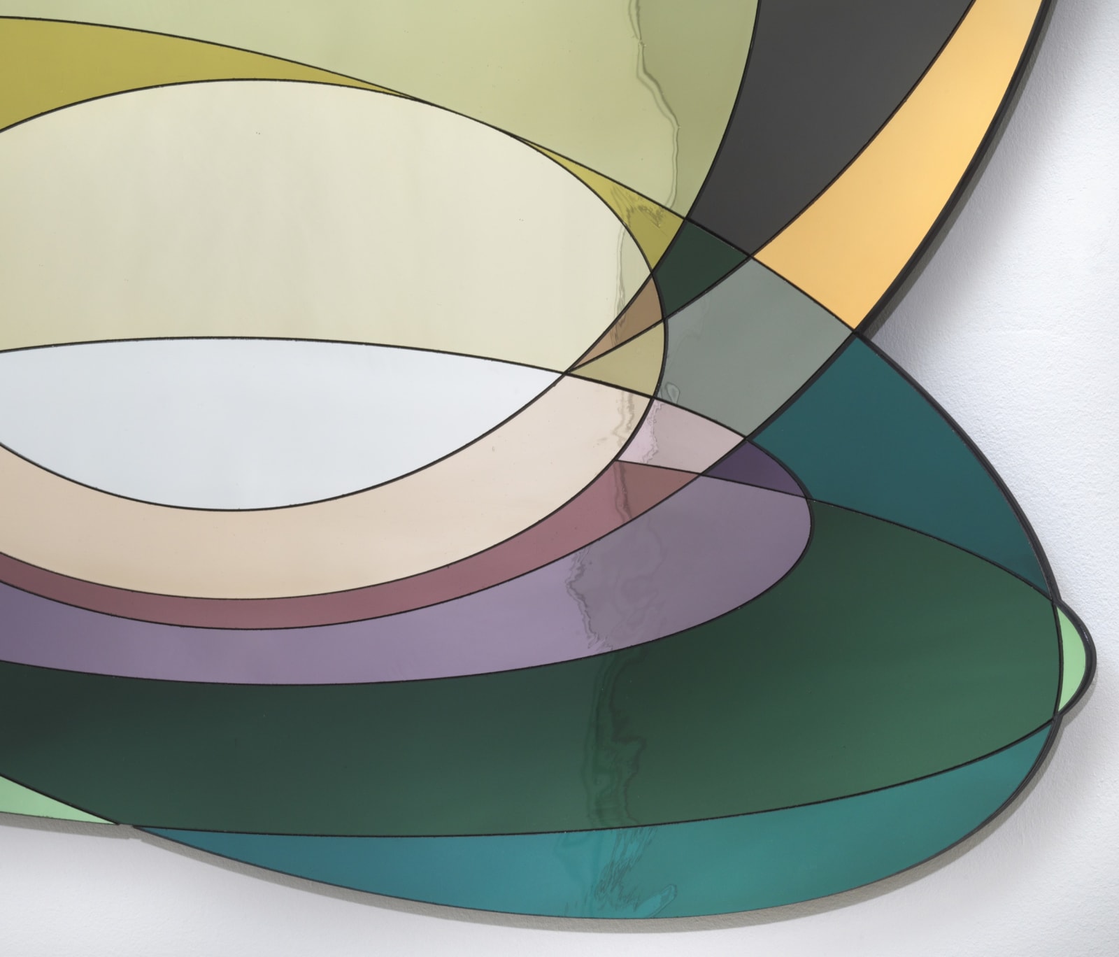 olafur silvered colored glass