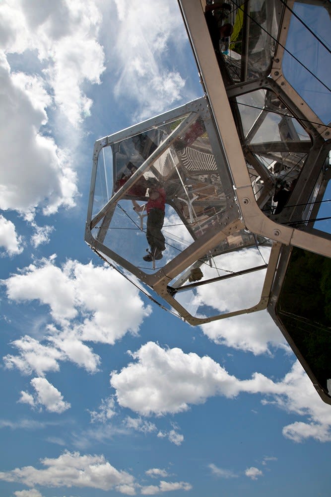 cloud cities sculpture on met roof