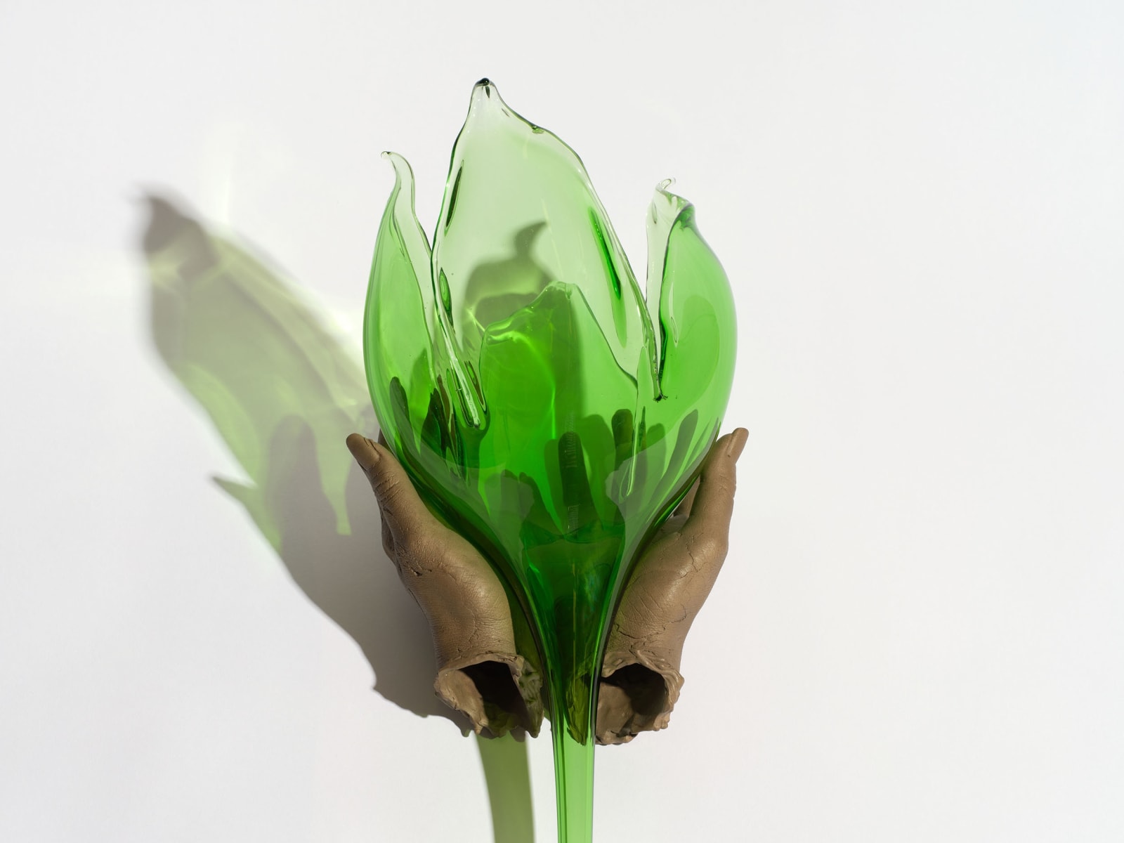 Kelly Akashi glass sculpture.