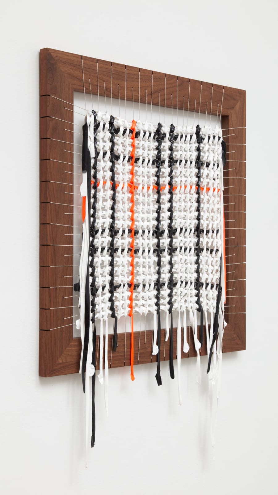 Image of Core Memory, Plaid (Black, White, and Fluorescent Orange) .