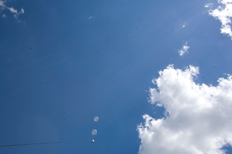 Saraceno photos of modules in the sky