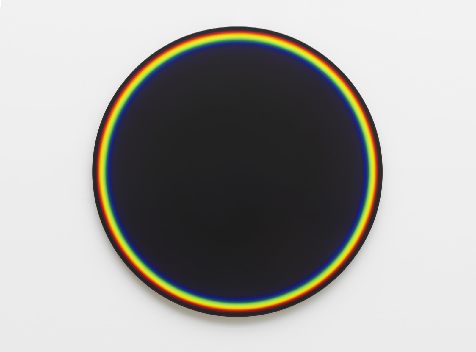 Colour experiment no. 97 (Black with rainbow, 2019)