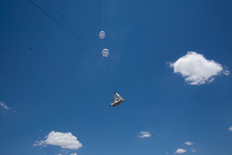 Saraceno photos of modules in the sky