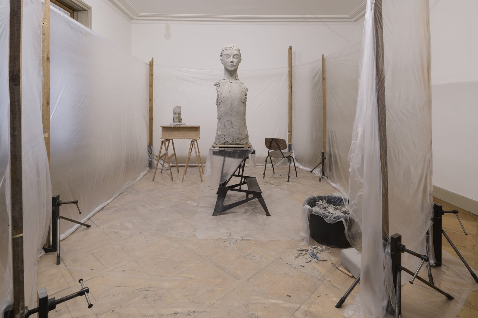 Room with Unfired Clay Figure